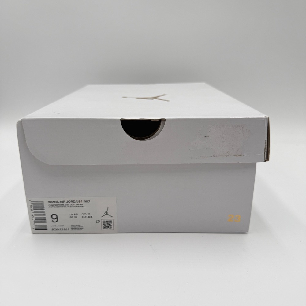 Nike Air Jordan 1 Mid Phantom Gum BQ6472-021 Women's Size 9 NEW - Picture 7 of 7